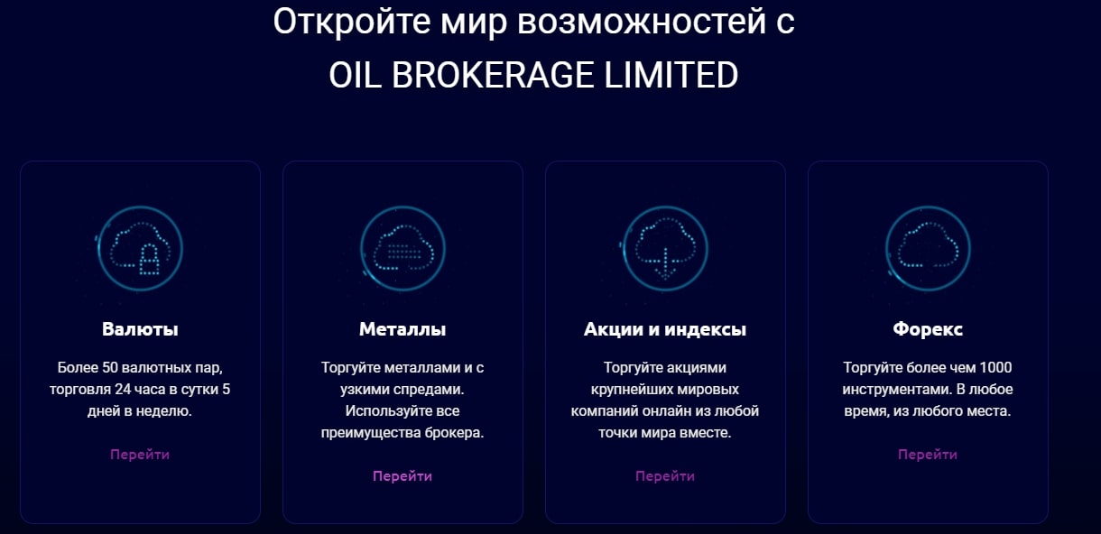 Онлайн-брокер OIL BROKERAGE LIMITED (oilbrokerage.limited)